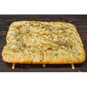 Итальянская фокачча — постный хлеб с луком
