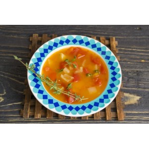 Томатный суп с болгарским перцем и тимьяном